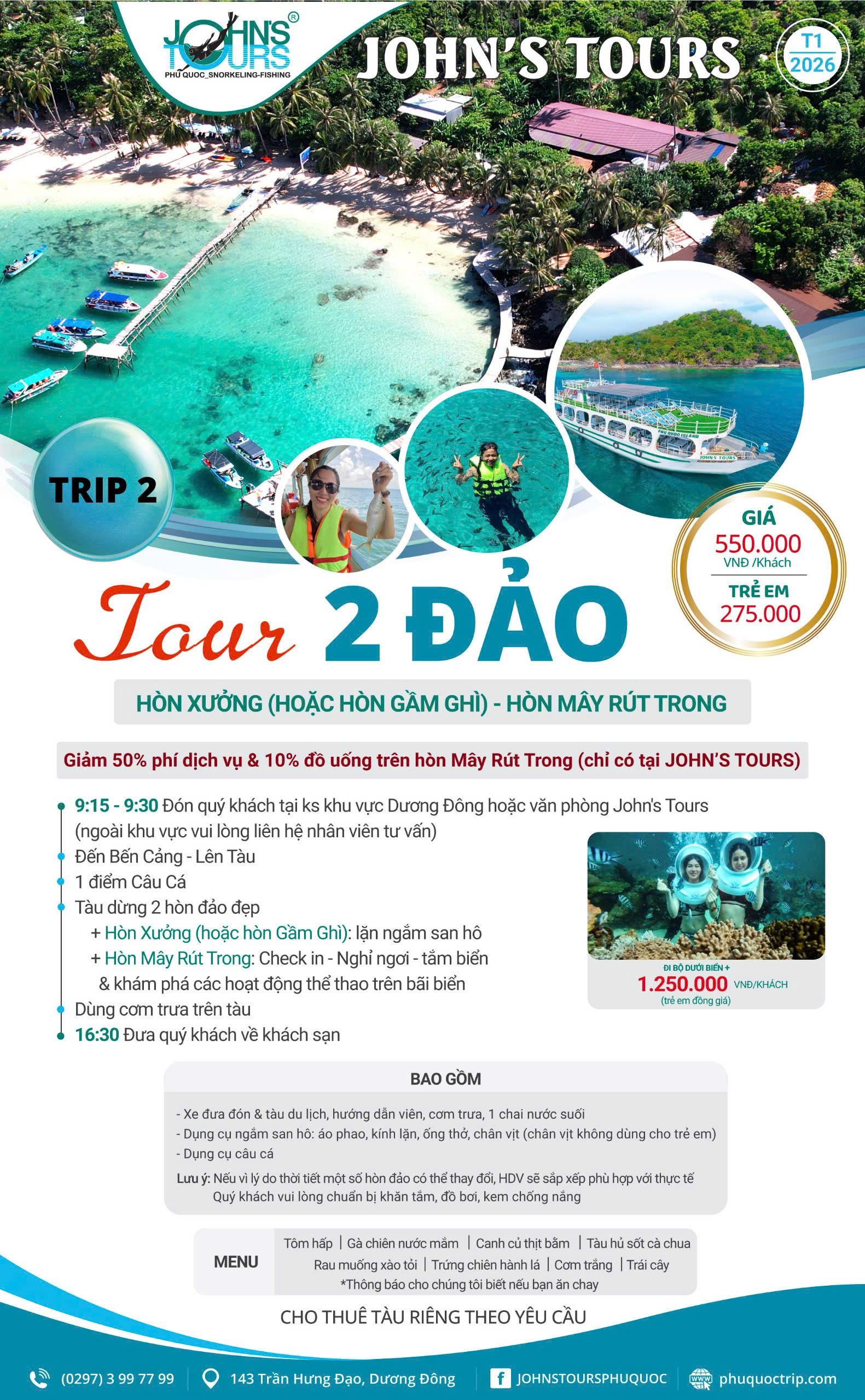 TRIP 2: TOUR 2 ĐẢO