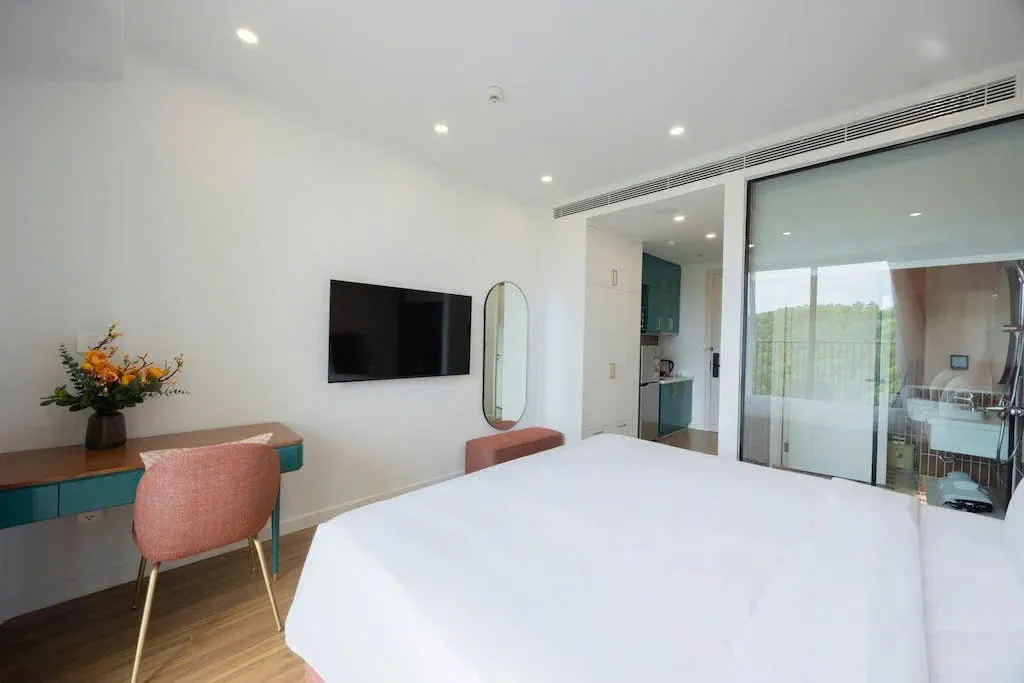 Căn Hộ Studio Hạng Sang Với Giường Cỡ Lớn, Có Ban Công