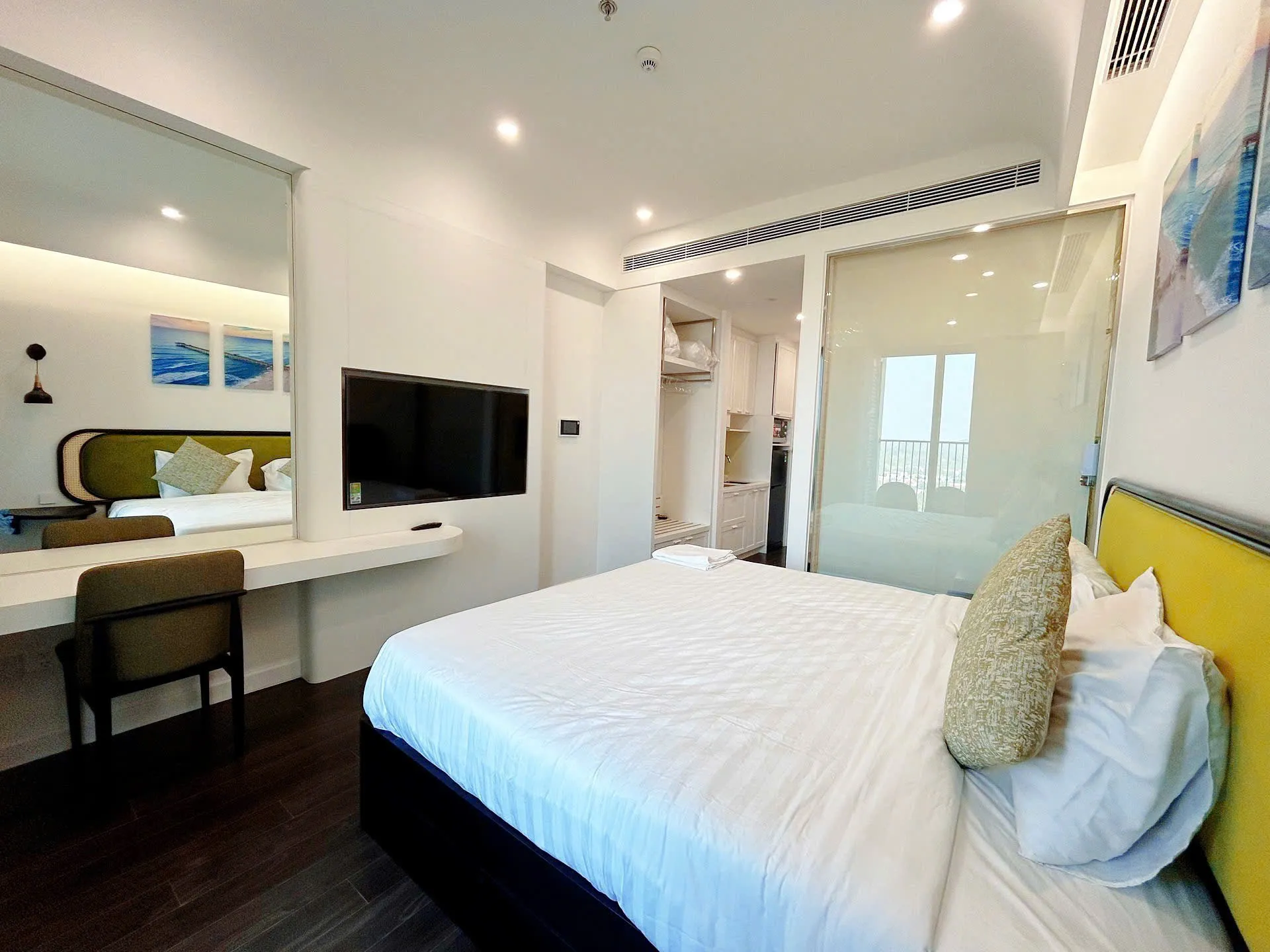 Căn Hộ Studio Hạng Sang Với Giường Cỡ Lớn, Có Ban Công